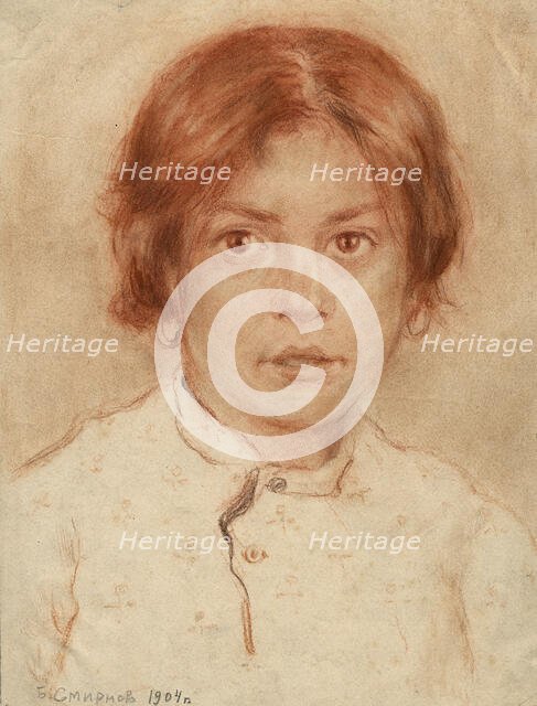 Female Pupil at the Irkutsk School, 1904. Creator: Boris Vasilievich Smirnov.