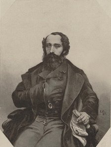 Portrait of the composer Giovanni Duca, 1857.