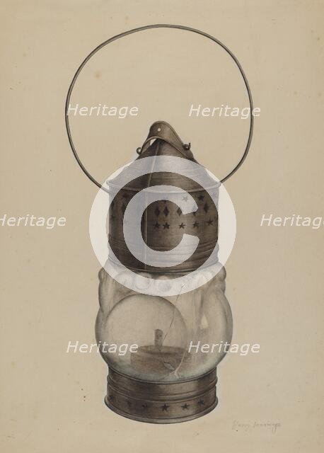 New England Lantern, c. 1937. Creator: Harry Jennings.