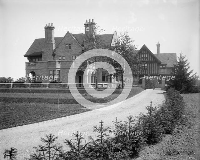 Edward C. Walker residence, approach to gate, Walkerville, Ont., between 1906 and 1915. Creator: Unknown.