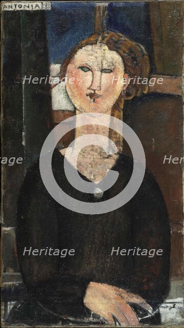 Antonia, 1915. Creator: Modigliani, Amedeo (1884-1920).