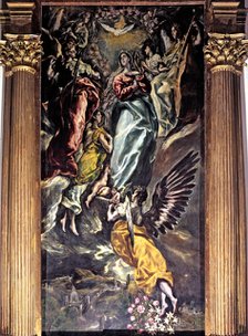  'The Assumption of Virgin Mary into Heaven' painted by El Greco.