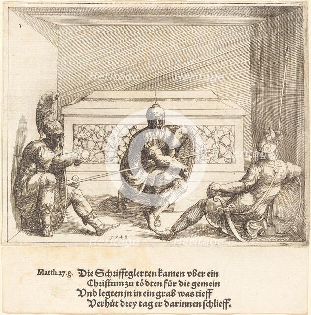 Christ in the Tomb, 1548. Creator: Augustin Hirschvogel.