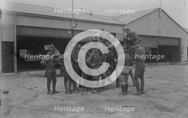Lt. W.V. Page explaining, between c1915 and c1920. Creator: Bain News Service.