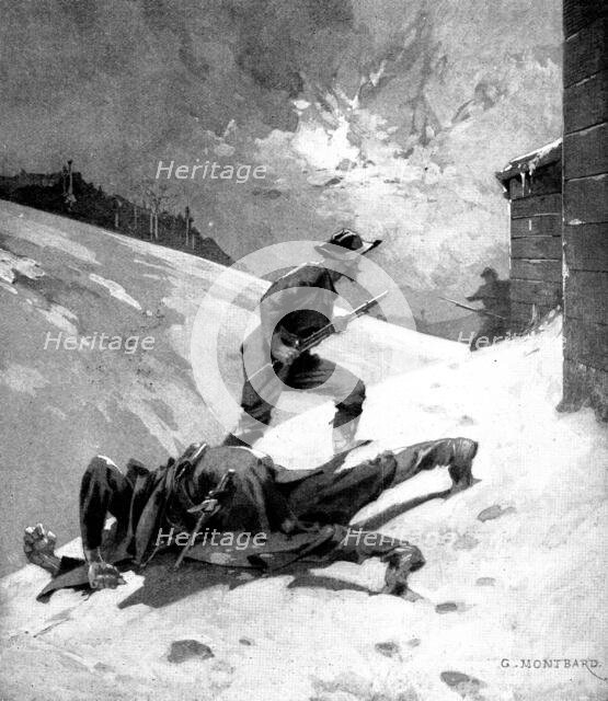 The Sergeant of the Guard: The next instant the...prisoner had the carbine, 1898. Creator: Unknown.