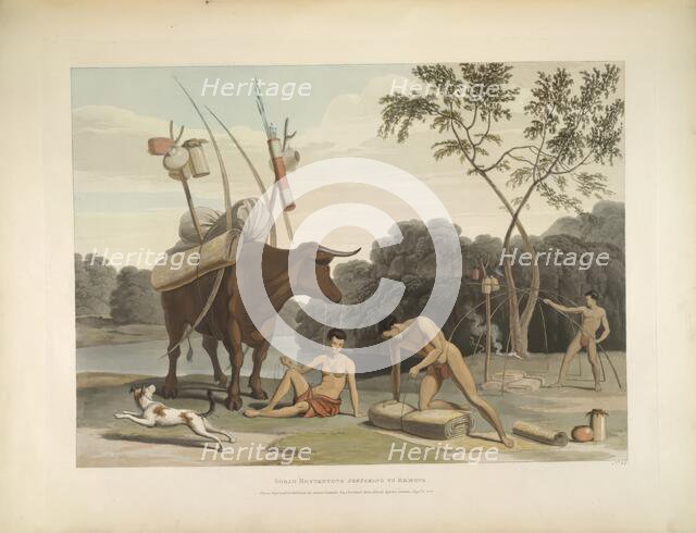 Korah Hottentots, 1804. Creator: Samuel Daniell.