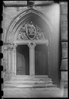 Tympanum, St Augustine's Church, Front Street, Alston, Cumbria, c1955-c1980. Creator: Ursula Clark.