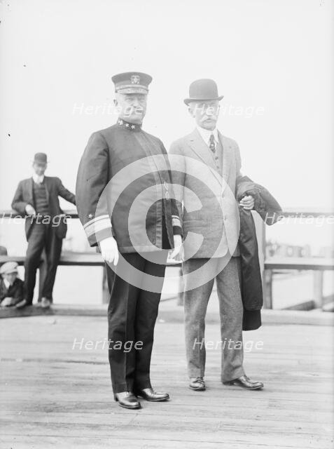 Badger, Charles Johnston, Rear Admiral, U.S.N. Left, with Admiral Fiske, 1914. Creator: Harris & Ewing.