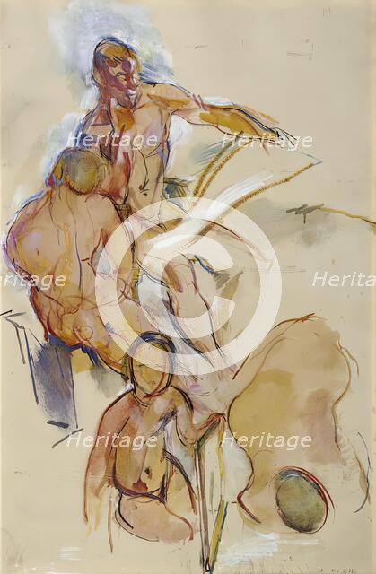 Justitia, 1921. Creator: Anton Kolig.