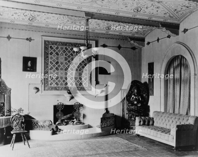 Interior of house designed by architect Jacques Benois Benedict..., Denver, Colorado, c1903 - 1923. Creator: Frances Benjamin Johnston.