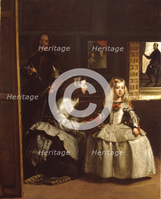 Partial copy of 'Las Meninas' (by Diego Velazquez), 1862. Creator: John Phillip.
