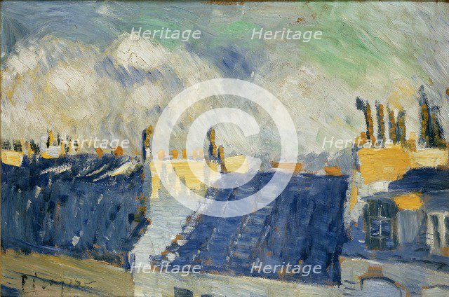 Blue Roofs, Paris, 1901. Artist: Pablo Picasso.