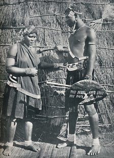 A pair of Zulu lovers, 1912. Artist: Unknown.