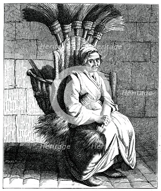 Brooms! Brooms!, 1737-1742.Artist: Bouchardon