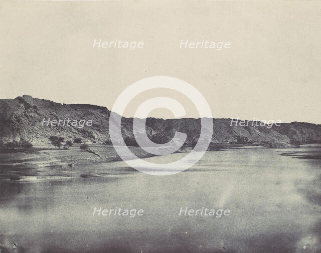 Nubie. Rive Orientale du Nil (Village de Bab). Vue prise au sud de Philoe, 1850. Creator: Maxime du Camp.