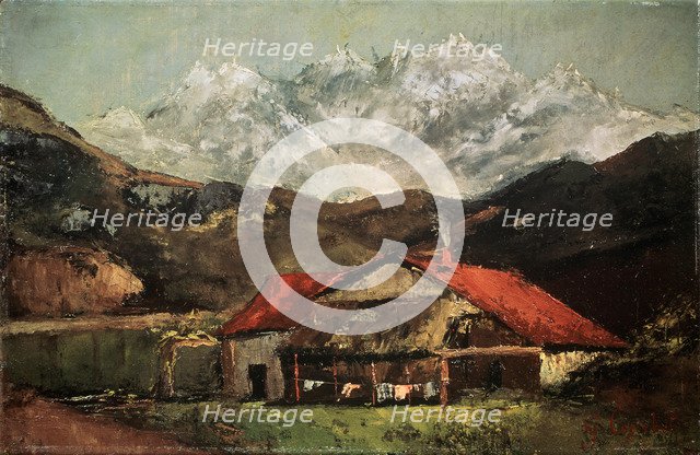 'A Hut in the Mountains', c1874. Artist: Gustave Courbet