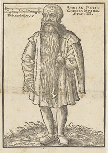 Portrait of composer and musicologist Adrianus Petit Coclico (1499-1562/63), 1552. Creator: Anonymous.