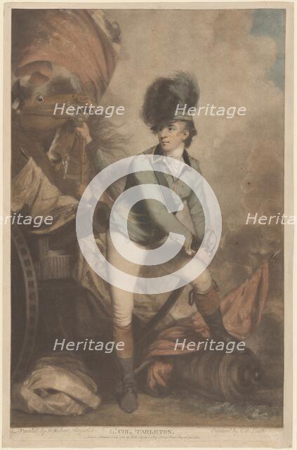 Lt. Colonel Tarleton, published 1782. Creator: John Raphael Smith.