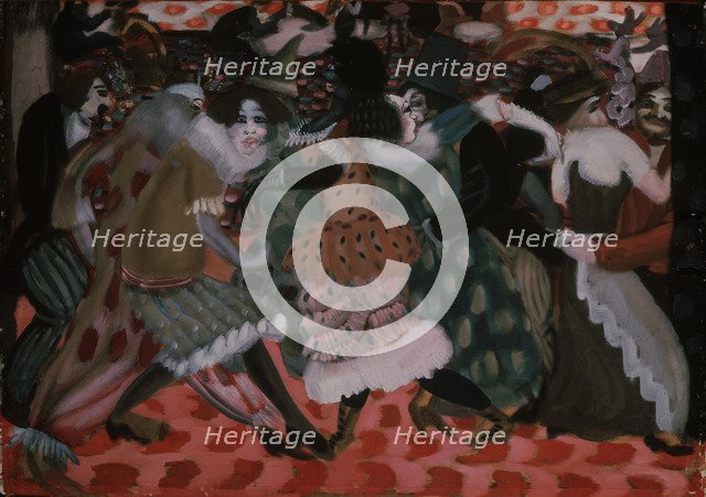 The Stagnation (The modern dance), 1913. Artist: Grigoriev, Boris Dmitryevich (1886-1939)