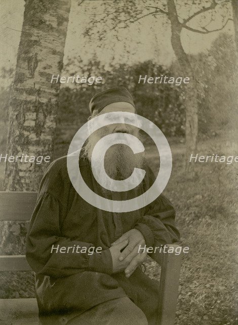 Portrait of the author Count Lev Nikolayevich Tolstoy (1828-1910).