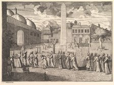 Procession through the Hippodrome, Constantinople (Aubry de La Mottraye's "Travels thro..., 1723-24. Creator: William Hogarth.