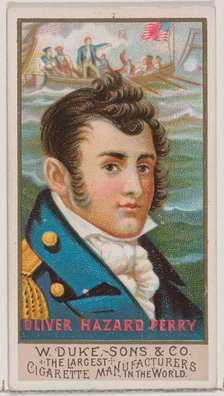 Oliver Hazard Perry, from the series Great Americans (N76) for Duke brand cigarettes, 1888., 1888. Creator: Unknown.