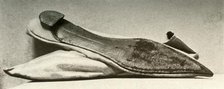 'White satin wedding slippers', 1800, (1937). Creator: Unknown.