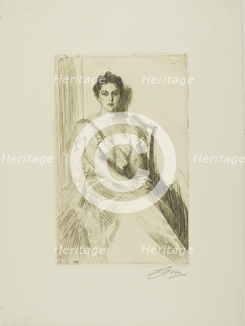 Mrs. Cleveland II, 1899. Creator: Anders Leonard Zorn.