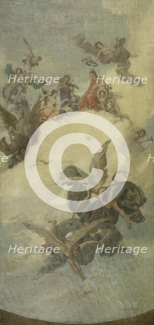 Esquisse pour la mairie du 6ème arrondissement de Paris : Paris, cité d'art, between 1904 and 1906. Creator: Louis Edouard Paul Fournier.