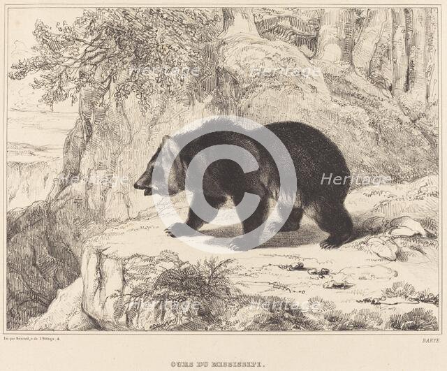 Mississippi Bear, 1836. Creator: Antoine-Louis Barye.