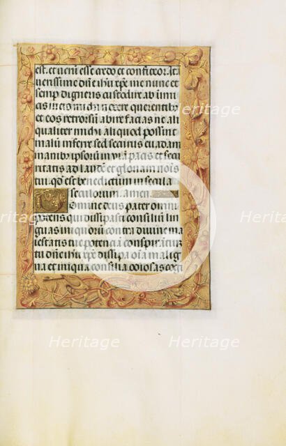 Decorated Text Page; Spinola Hours, about 1510-1520. Creator: Unknown.