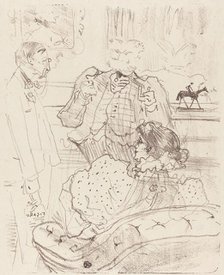 The Forfeit (La gage), 1897. Creator: Henri de Toulouse-Lautrec.