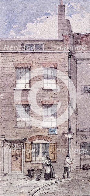 Gunpowder Alley, London, c1850. Artist: James Findlay