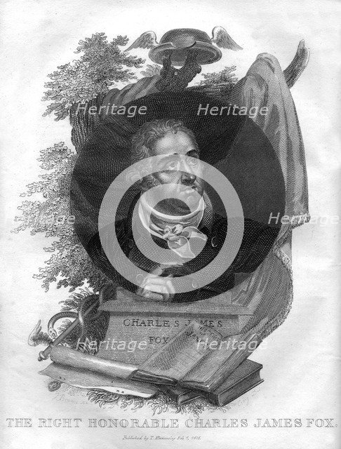 The Right Honorable Charles James Fox (1749-1806), 1816.Artist: I Brown