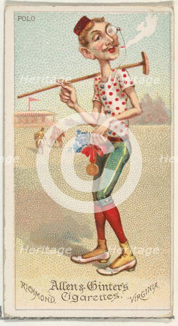 Polo, from World's Dudes series (N31) for Allen & Ginter Cigarettes, 1888. Creator: Allen & Ginter.