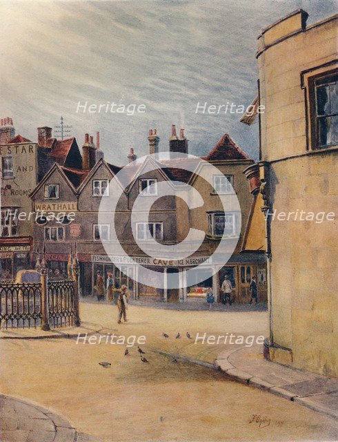 'Coronation Stone, Kingston', 1911, (1914). Artist: James S Ogilvy.