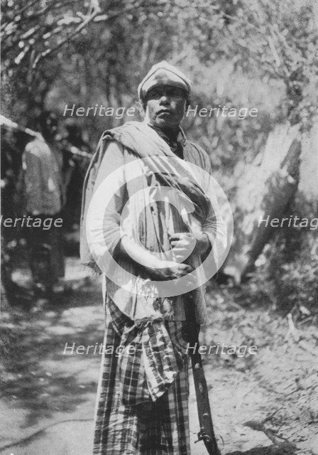 'A Ceylon Shikari or Hunter', c1890, (1910). Artist: Alfred William Amandus Plate.