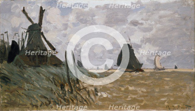 A Mill near Zaandam, 1871. Artist: Claude Monet.