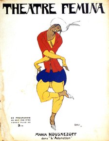 Poster for Igor Stravinsky's ballet 'The Rite of Spring', 1911. Artist: Leon Bakst