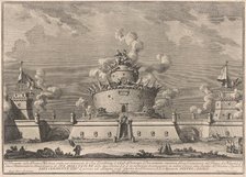 The Prima Macchina for the Chinea of 1759: A Fortress, 1759. Creator: Giuseppe Vasi.