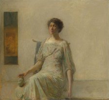 Lady with a Mask, 1911. Creator: Thomas W Dewing.