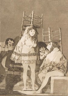 Plate 26 from ' Los Caprichos':They've already got a seat (Ya tienen asiento.), 1799. Creator: Francisco Goya.