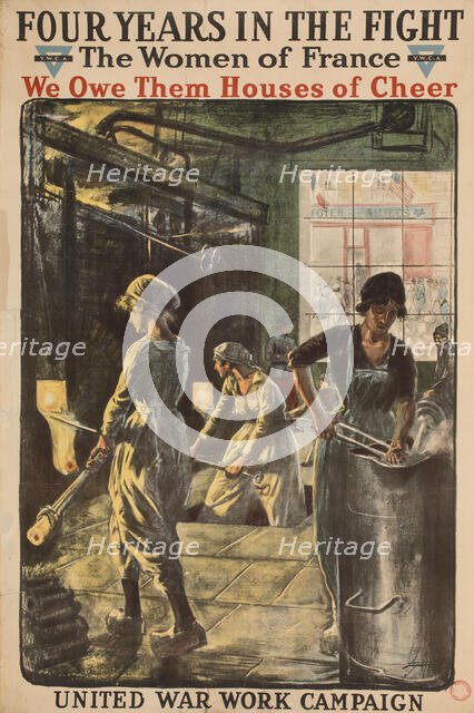 Four years in the fight - the women of France, 1918. Creator: Jonas, Lucien Hector (1880-1947).