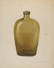 Liquor Flask, 1935/1942. Creator: Merkley, Arthur G..