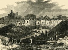 'The Dust-Heaps, Somers Town, in 1836', (c1876). Creator: Unknown.