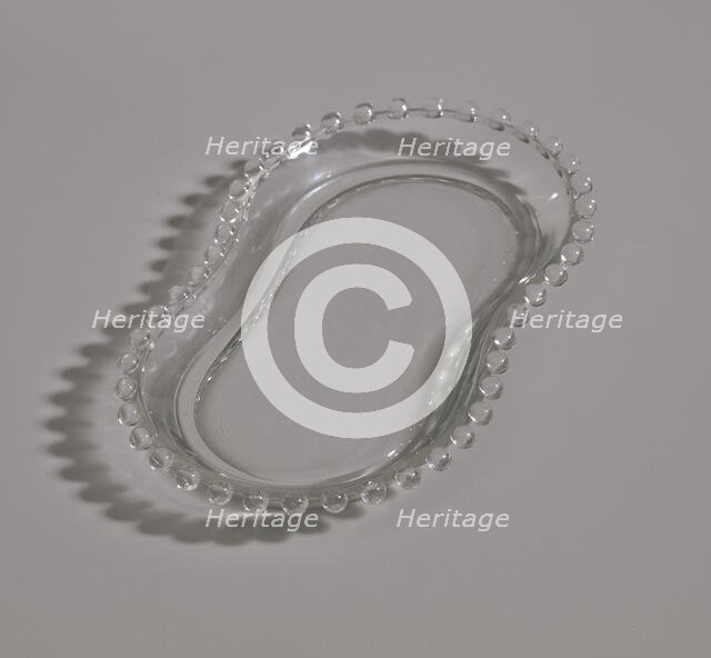 Glass tray from Mae's Millinery Shop, 1941-1994. Creator: Unknown.