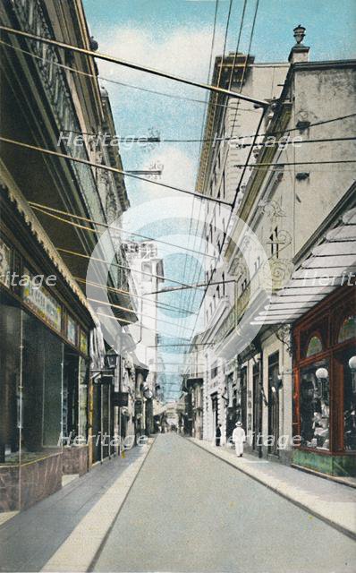 'Habana: Calle Obispo O Pimargall. Obispo or Pimargall Street', c1910. Creator: Unknown.
