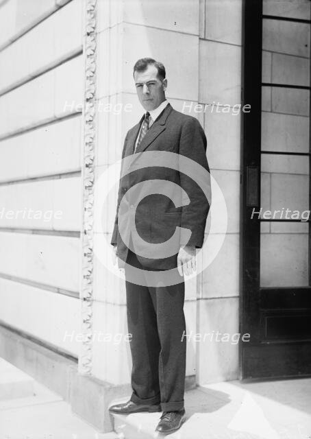 J.D. Murphy, Elevator Man at House Office Building, Later of Chicago, 1913. Creator: Harris & Ewing.