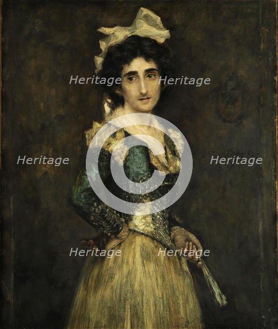 Portrait of Maria Luisa Fortuny, 1893. Creator: Fortuny Marsal, Mariano (1838-1874).