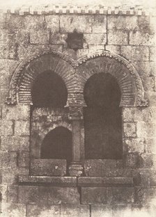 Jérusalem, Escalier arabe de Sainte-Marie-la-Grande, Détails de la partie supérieure, 1854. Creator: Auguste Salzmann.